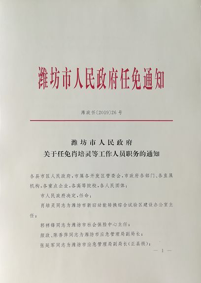 潍坊市外事办公室人事任命更新，新领导团队构建及未来展望